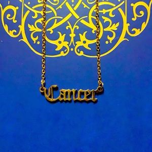 18K Gold Plated Cancer Pendant Necklace